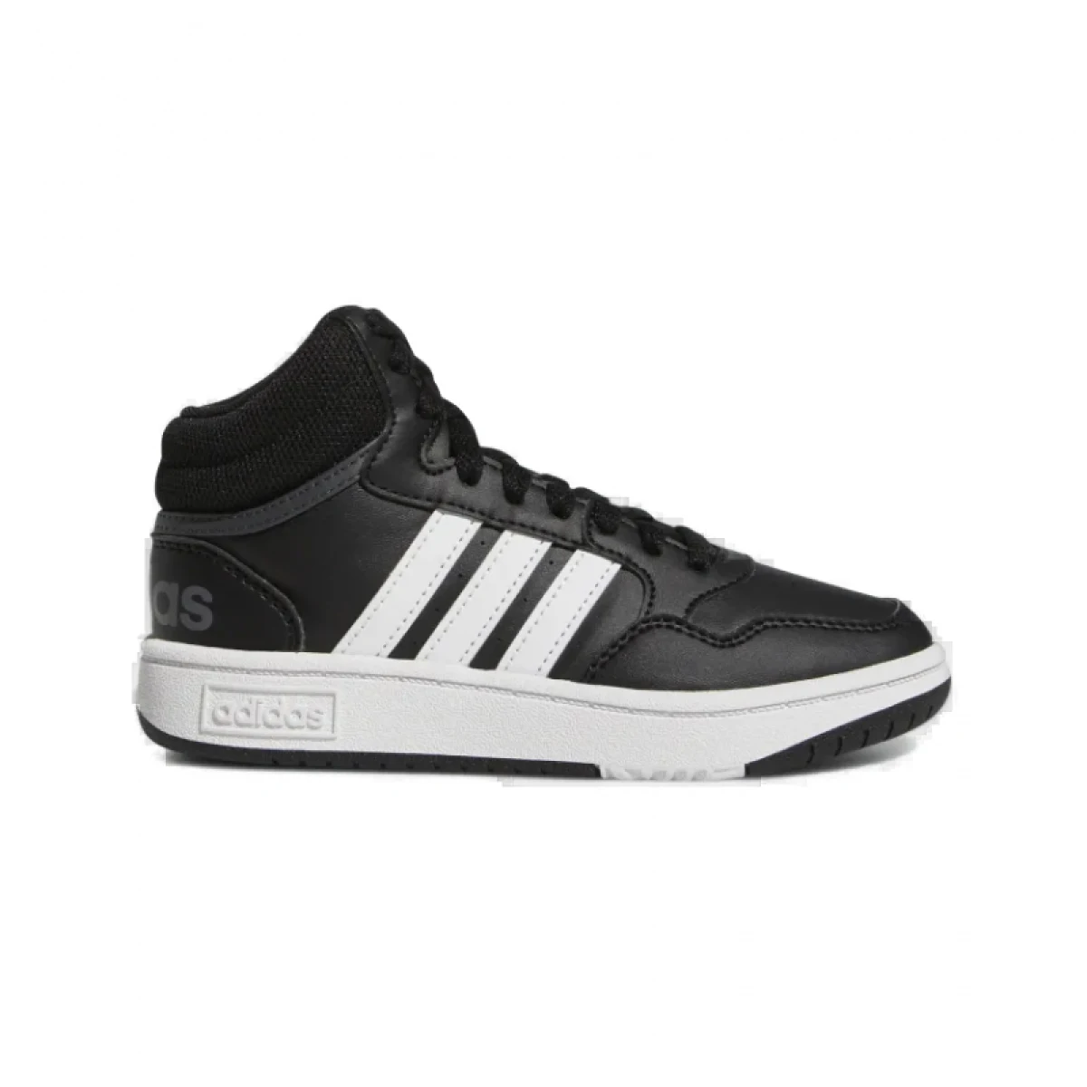 Juniorská rekreační obuv ADIDAS Hoops Mid 3.0 K core black cloud white grey six · záber 2