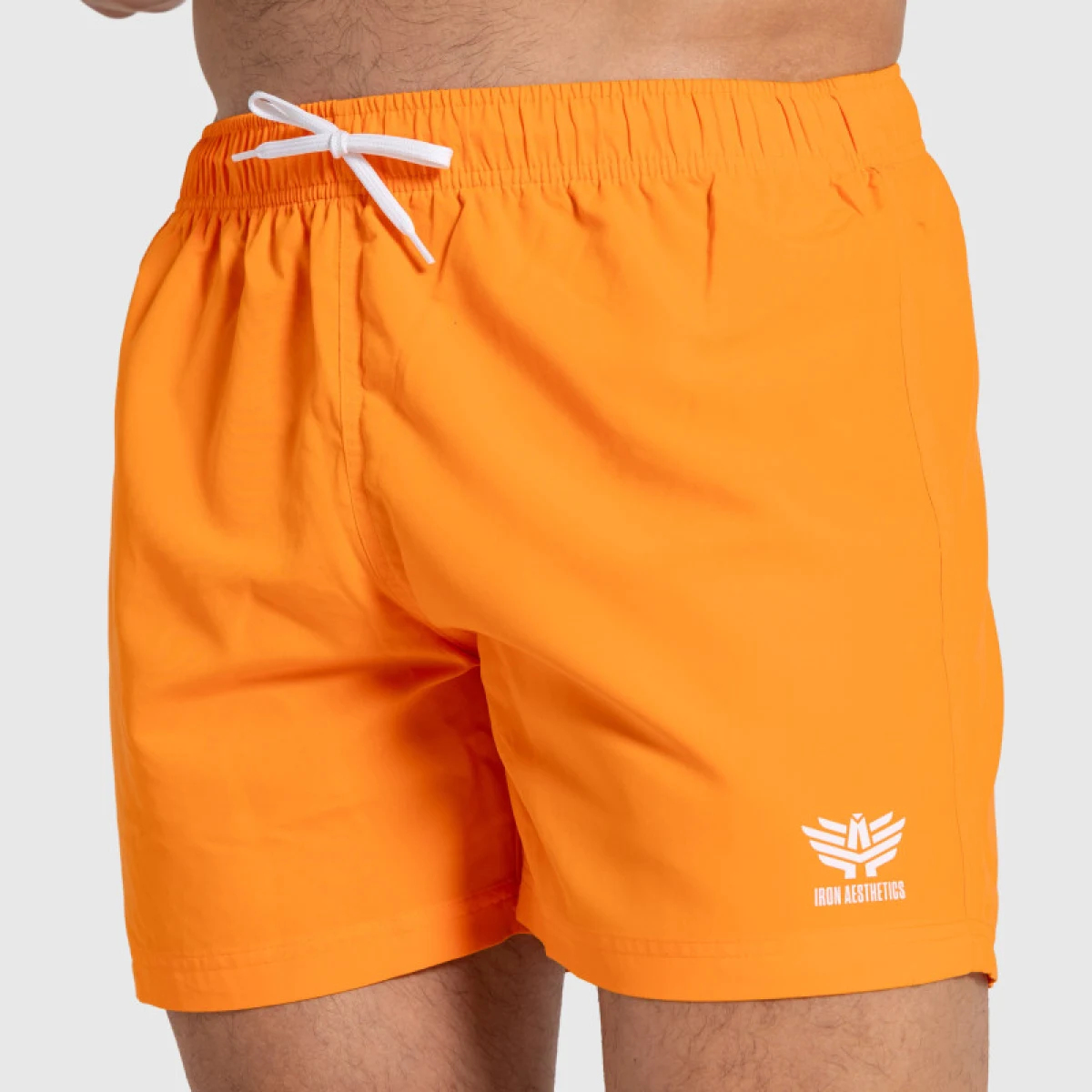 Pánske plavecké šortky Iron Aesthetics Sunshine, oranžové · záber 3