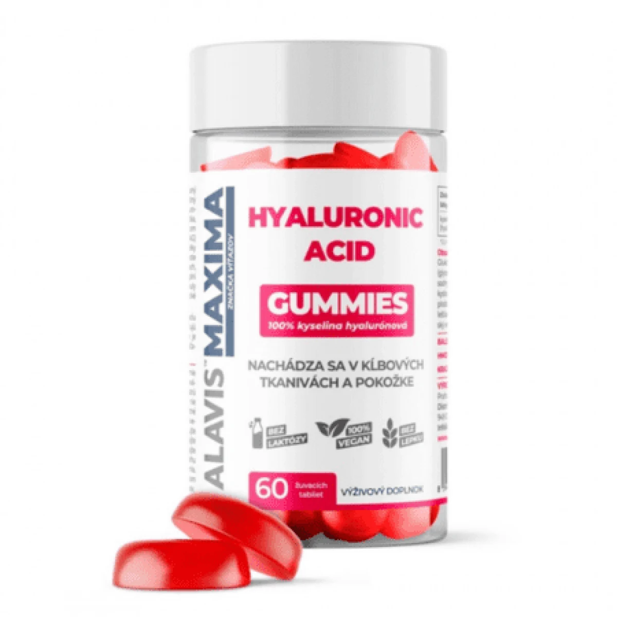 ALAVIS Maxima hyaluronic acid gummies 60 žuvacích tabliet · záber 1
