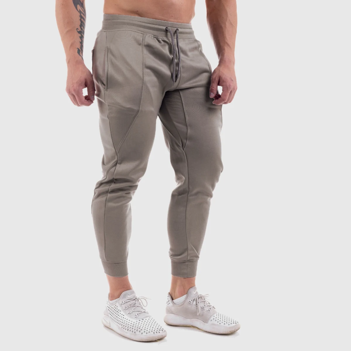 Jogger tepláky Iron Aesthetics Circle Star, sivé · záber 2