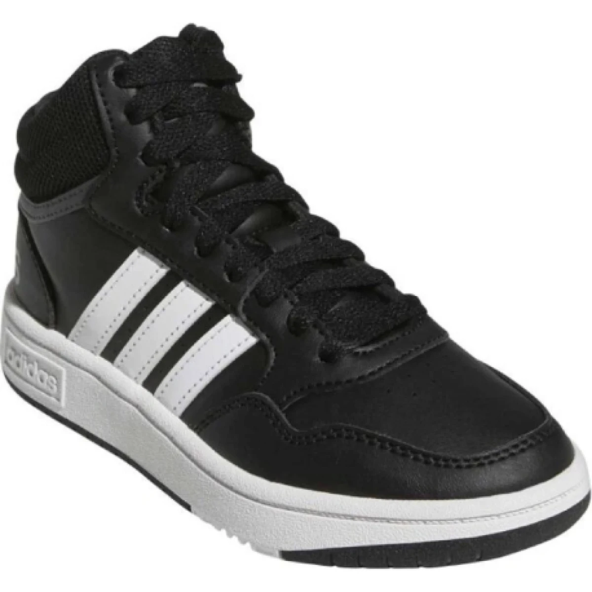 Juniorská rekreační obuv ADIDAS Hoops Mid 3.0 K core black cloud white grey six · záber 1