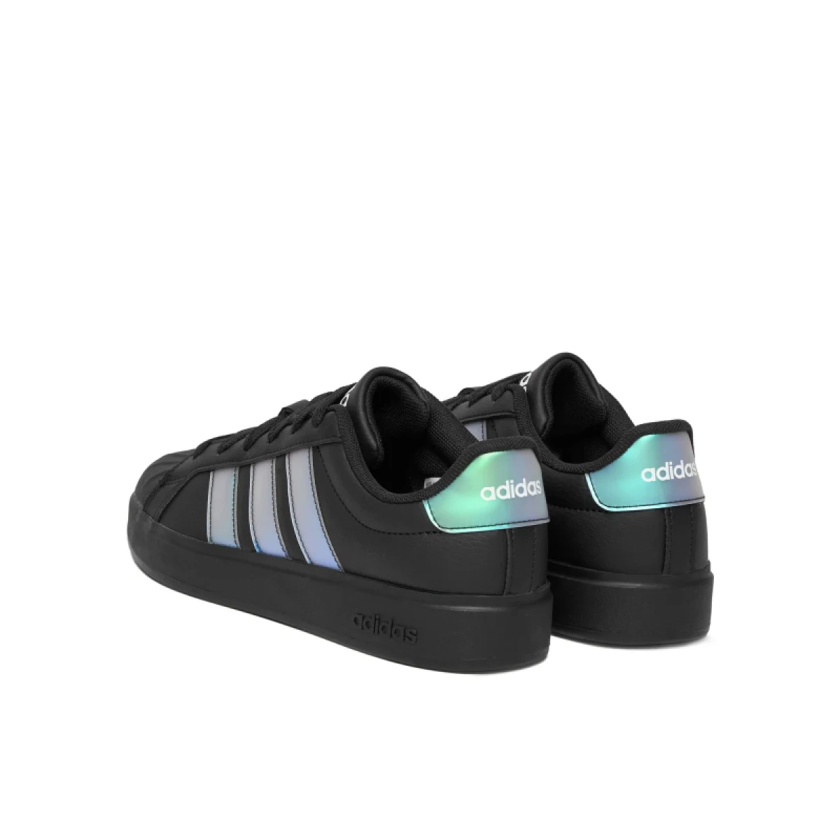 Dievčenská rekreačná obuv ADIDAS Streettalk Jr core black iridescent cloud white · záber 4