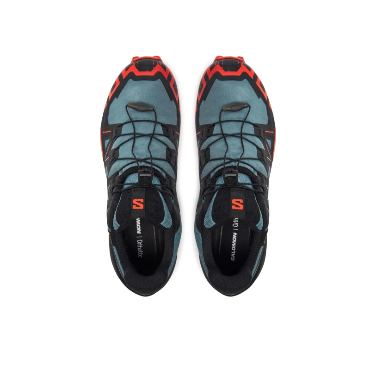 Pánská běžecká trailová obuv SALOMON Speedcross 6 GTX M north atlantic black cherry tomato · záber 4