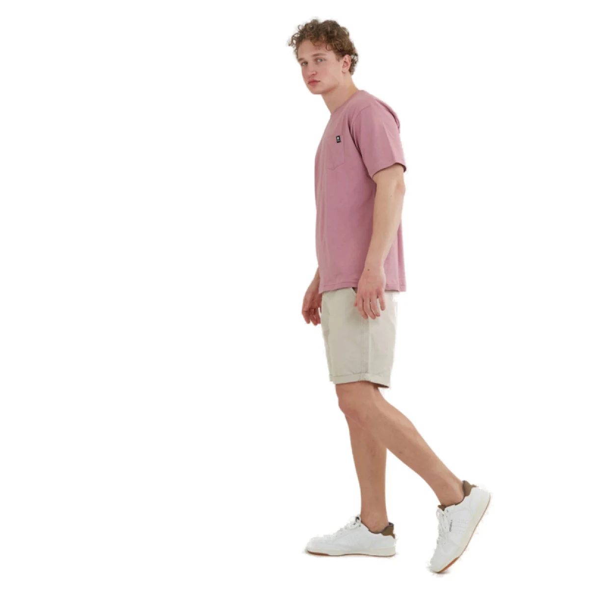 Pánské tričko s krátkým rukávem FUNDANGO Talmer Pocket T-shirt-345-raspberry · záber 3
