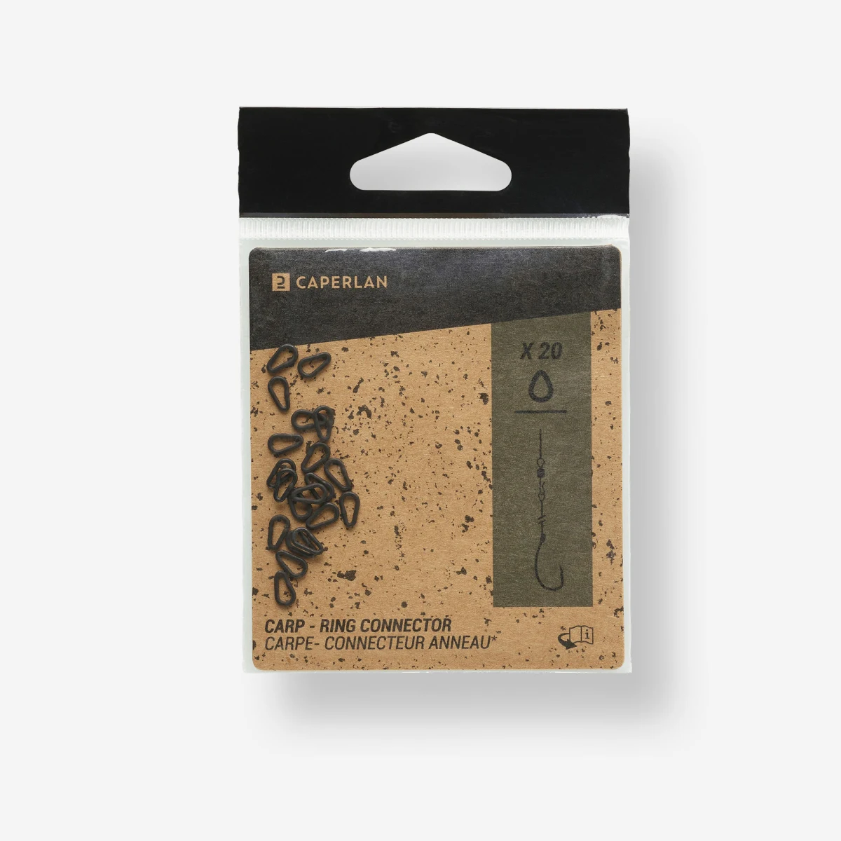 CAPERLAN Rig connector 20 ks na lov kaprov bez · záber 1