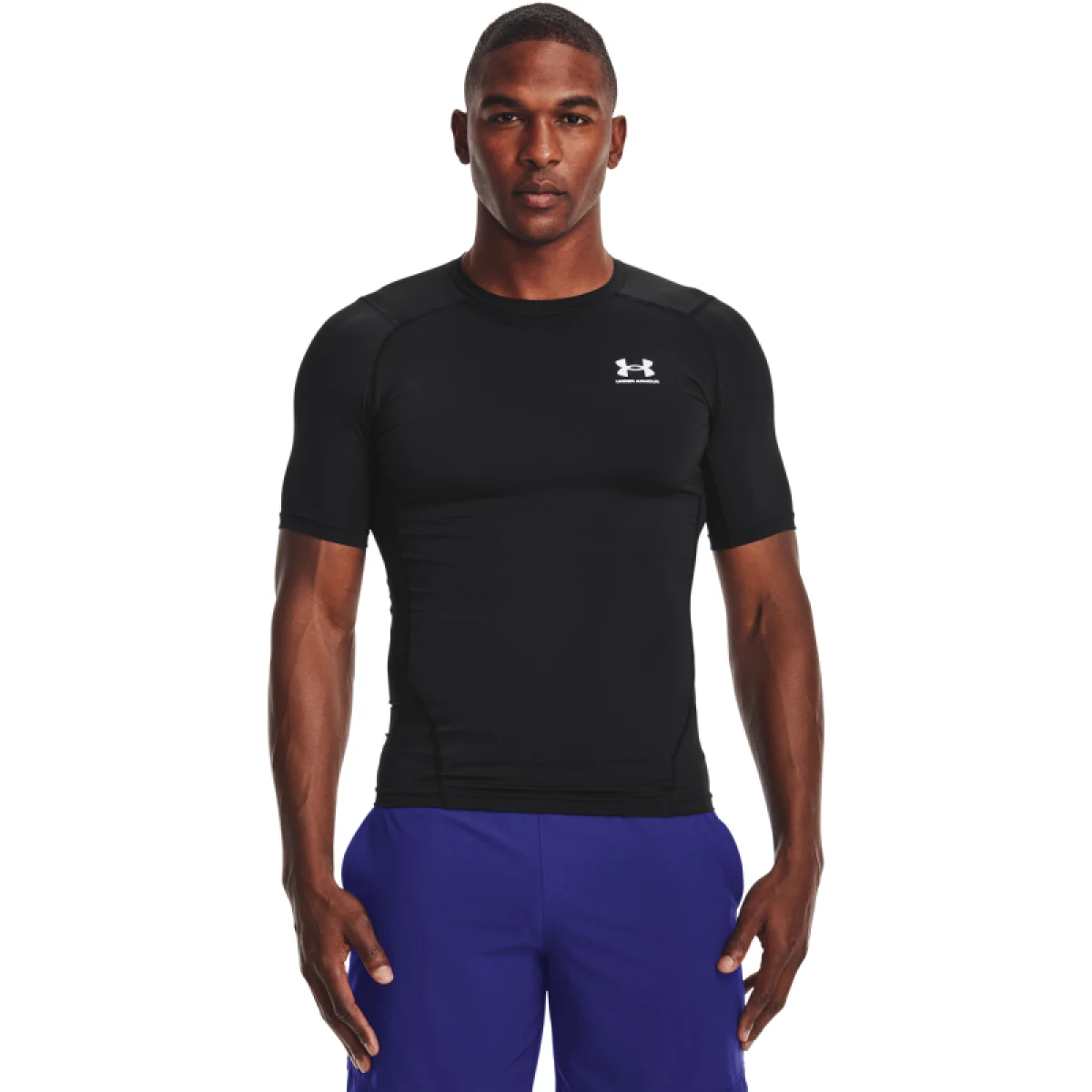 Pánské kompresní tričko s krátkým rukávem UNDER ARMOUR UA HG Armour Comp SS-BLK · záber 2