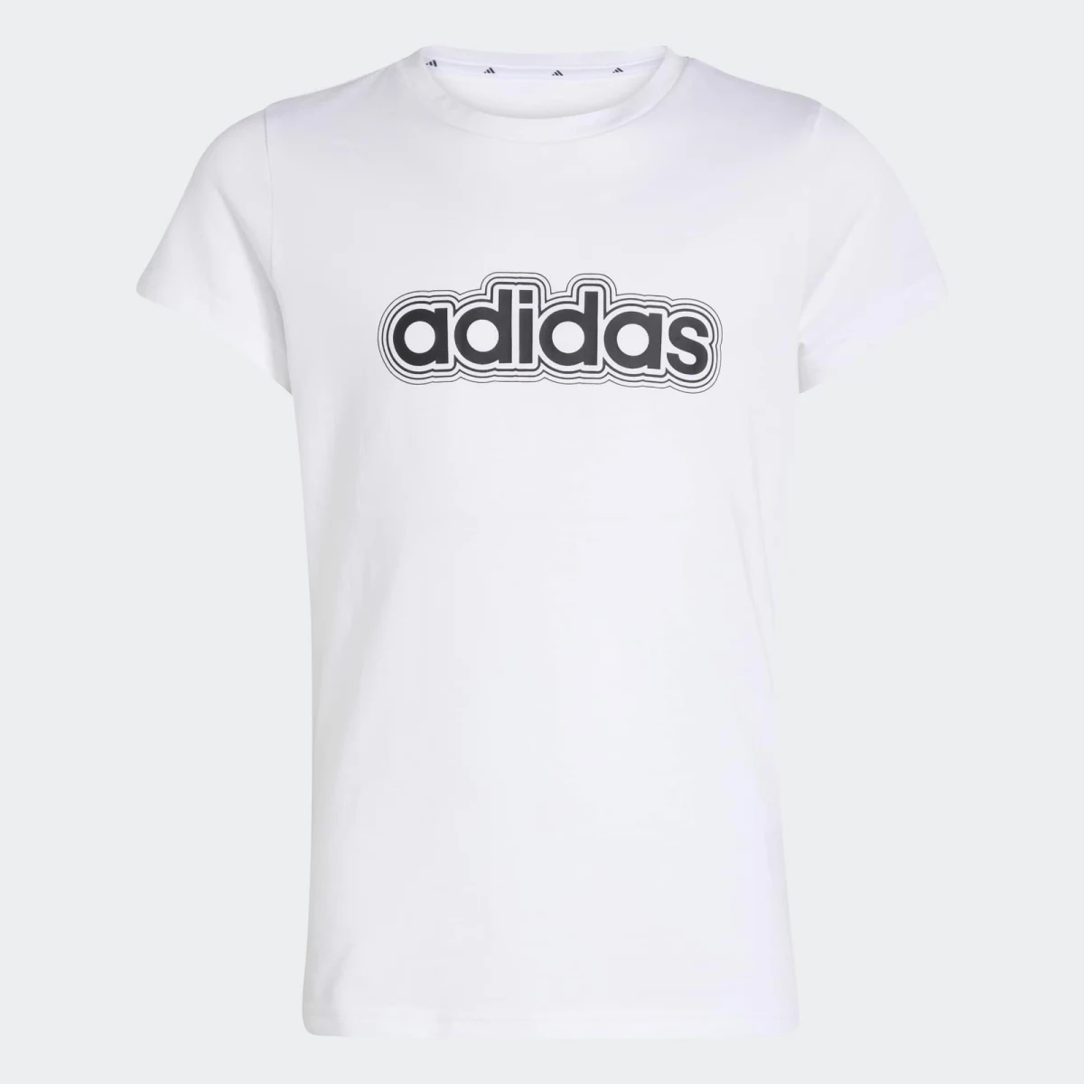ADIDAS ADIDAS dievčenské bavlnené tričko biele 7-8 r (128 cm) · záber 1