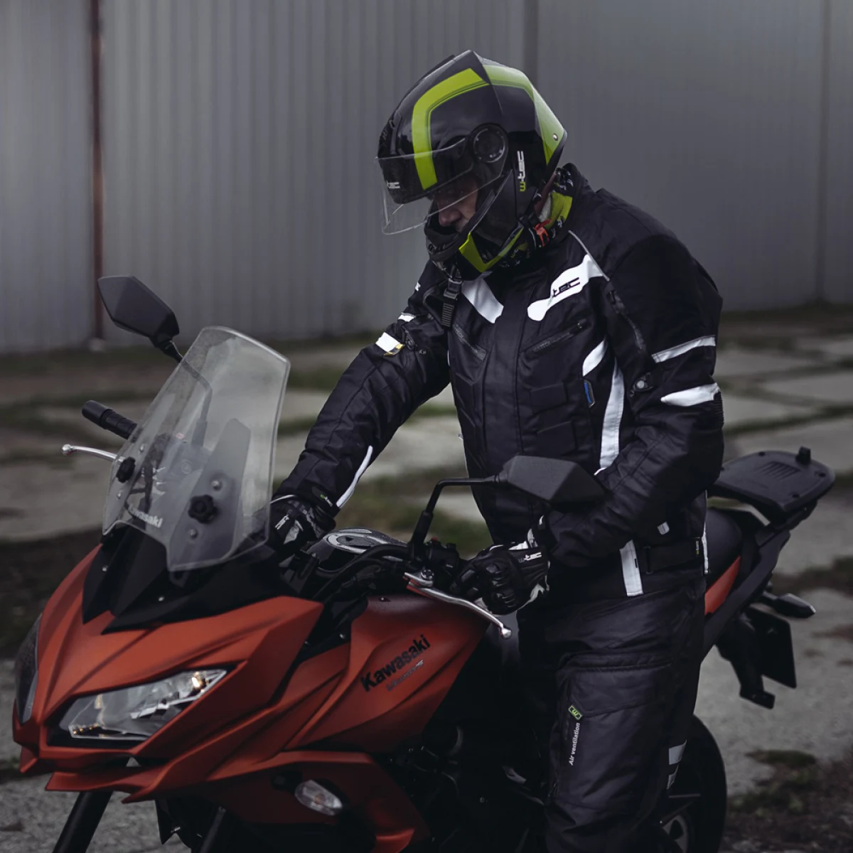 Moto rukavice W-TEC Radoon Farba čierno-biela, · záber 4