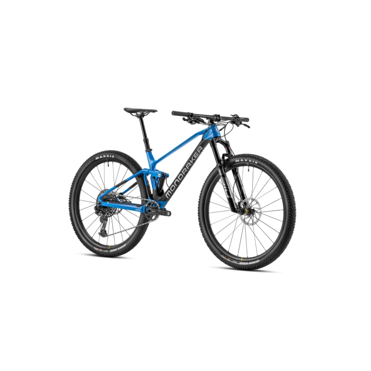 Horské kolo MONDRAKER F-Podium Carbon DC R, marlin blue carbon racing silver · záber 2