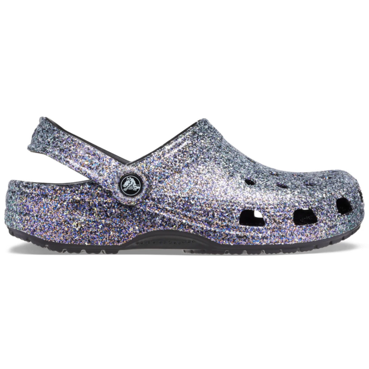 Kroksy (rekreačná obuv) CROCS Classic Glitter Clog black multi · záber 2