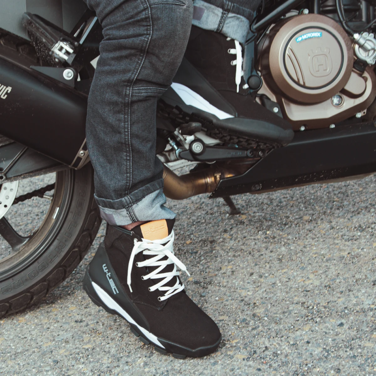 Moto topánky W-TEC Duasoler Farba čierna, · záber 4