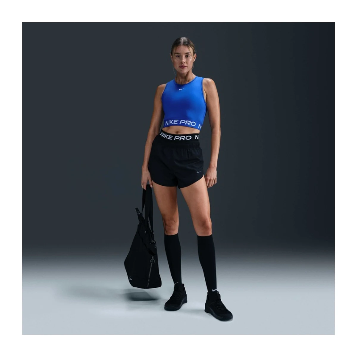 Dámské tréninkové tílko NIKE PRO DF 365 CROP TANK-407-Blue · záber 5