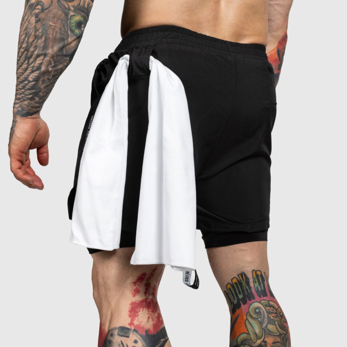 Funkčné šortky Iron Aesthetics SweatPro 2in1, čierne · záber 3