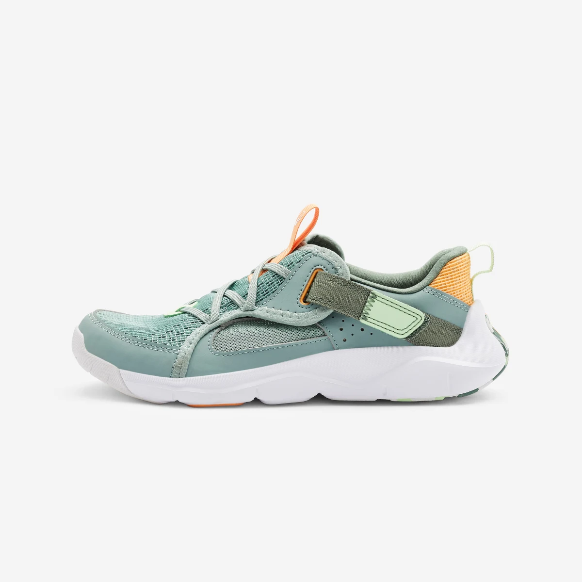 DECATHLON Detská priedušná športová obuv Playful Summer zeleno-oranžová 31 · záber 1