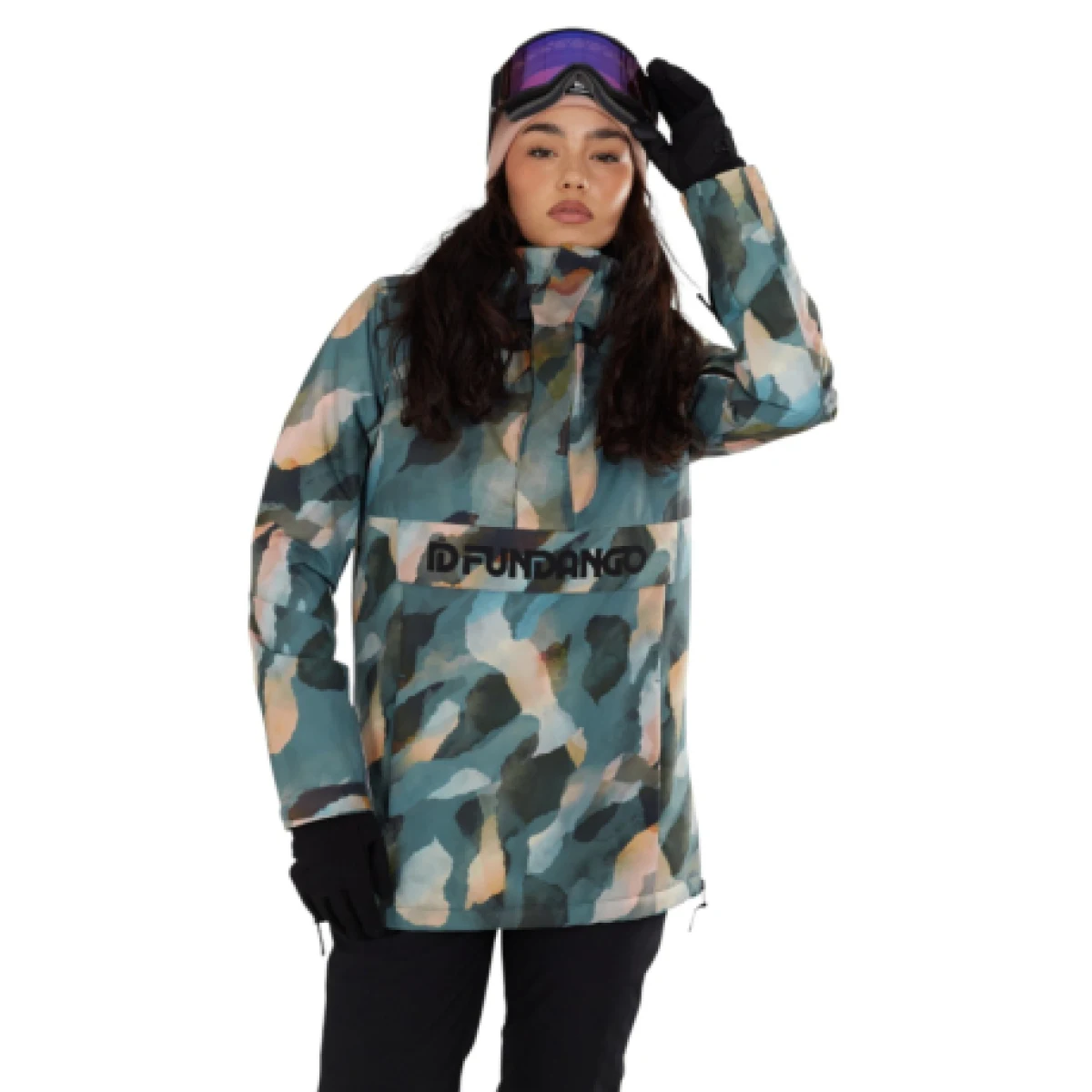Dámska lyžiarska bunda anorak FUNDANGO Birch ECO Logo Anorak-591- forest night · záber 1