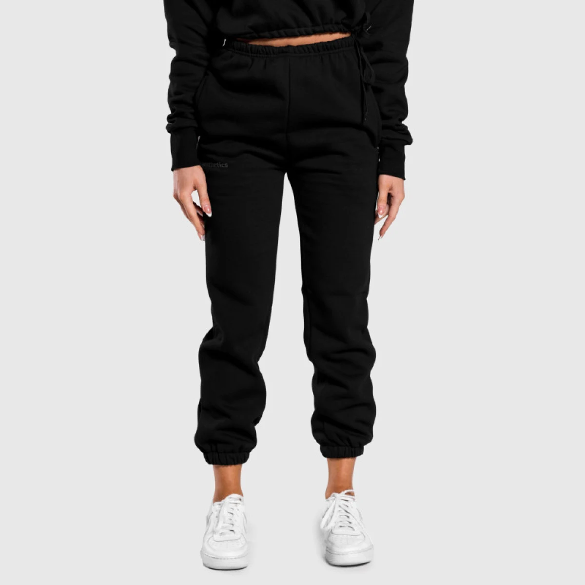 Dámske oversized tepláky Iron Aesthetics Simone, čierne · záber 2