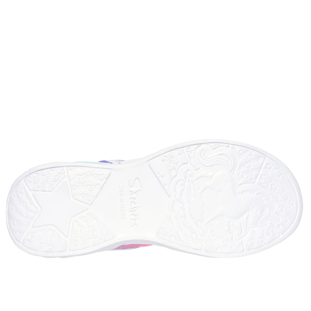 Dívčí rekreační obuv SKECHERS S Lights Unicorn Wishful Magic K lavender hot pink · záber 5