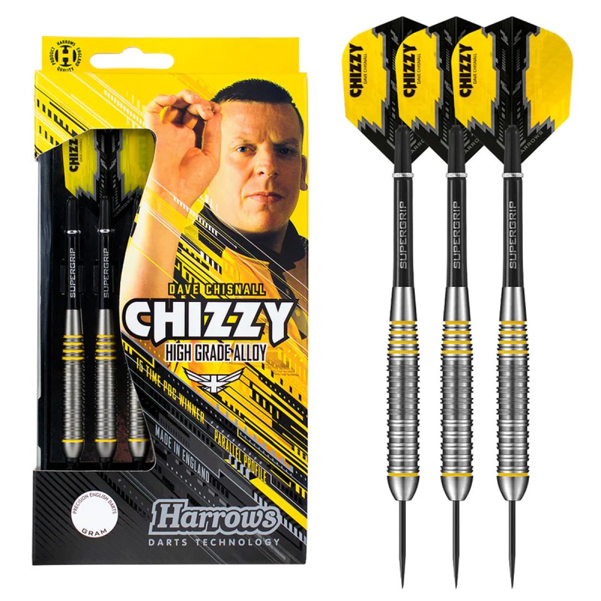 Dart szett Harrows steel 24g, Chizzy brass · záber 1