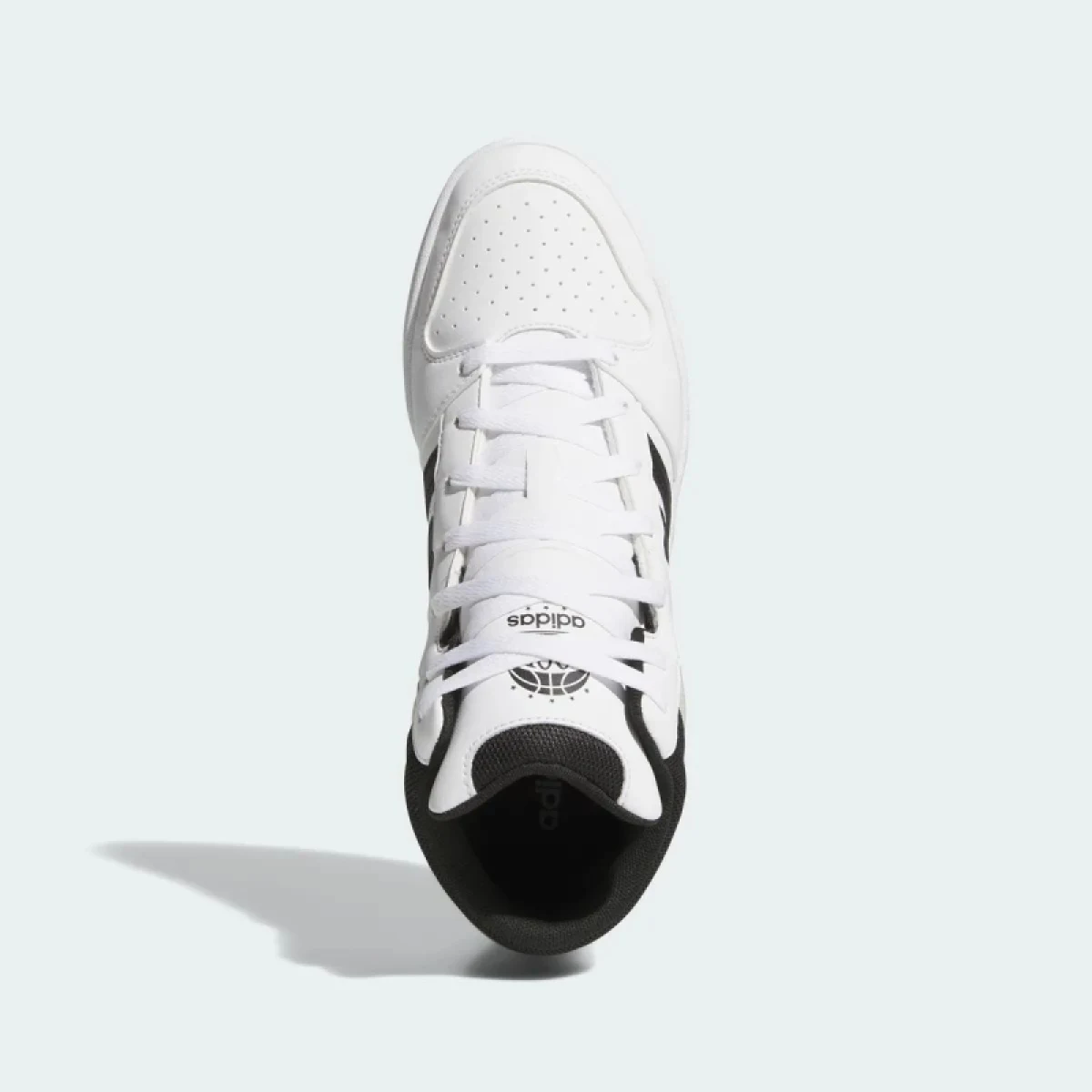 Pánska rekreačná obuv ADIDAS Hoops Mid Classic M cloud white core black orbit grey · záber 5