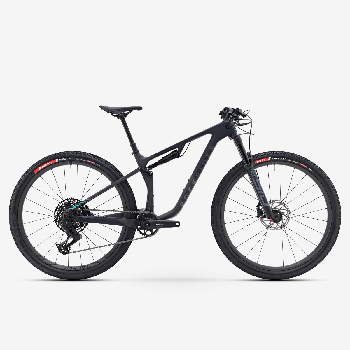 ROCKRIDER Celoodpružený horský bicykel XC RACE 940S COMP 29" karbón čierny L (175-184 cm) · záber 1