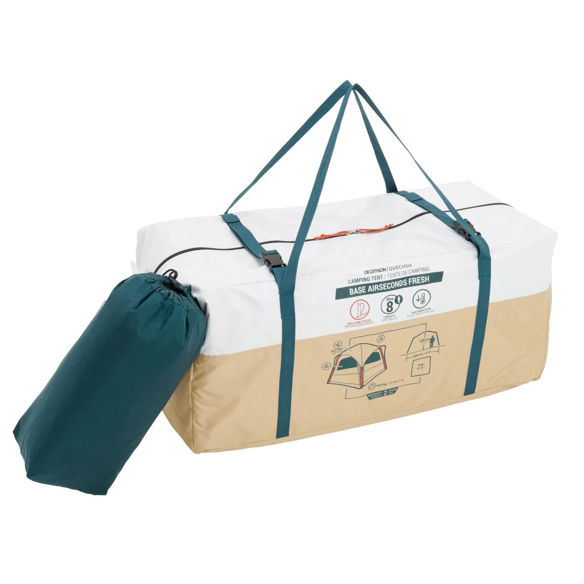 QUECHUA Spálňa pre predsieň stanu Base Air Seconds Fresh bez · záber 2