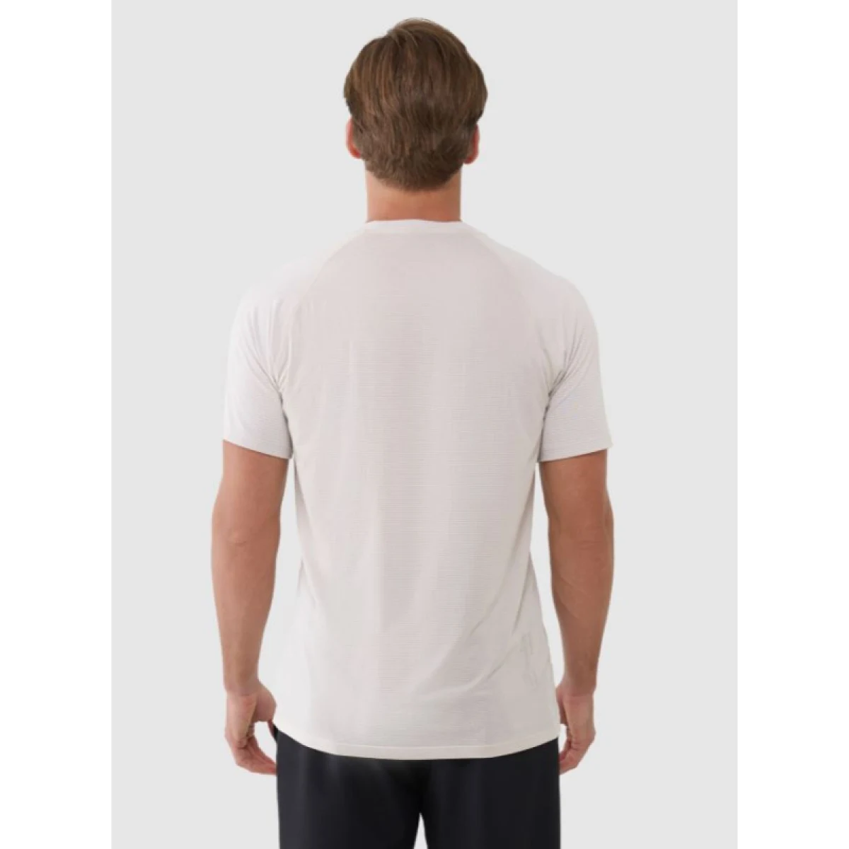 Pánské tréninkové tričko s krátkým rukávem 4F TSHIRT FNK-WSS25TFTSM1217-12S-CREME · záber 4