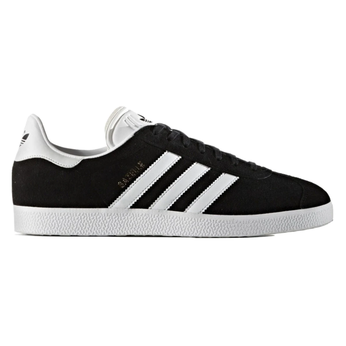Pánská vycházková obuv ADIDAS ORIGINALS Gazelle M core black white gold met · záber 2