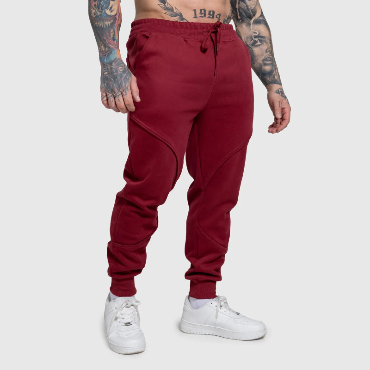 Pánske tepláky Iron Aesthetics ASTHX, bordové · záber 3