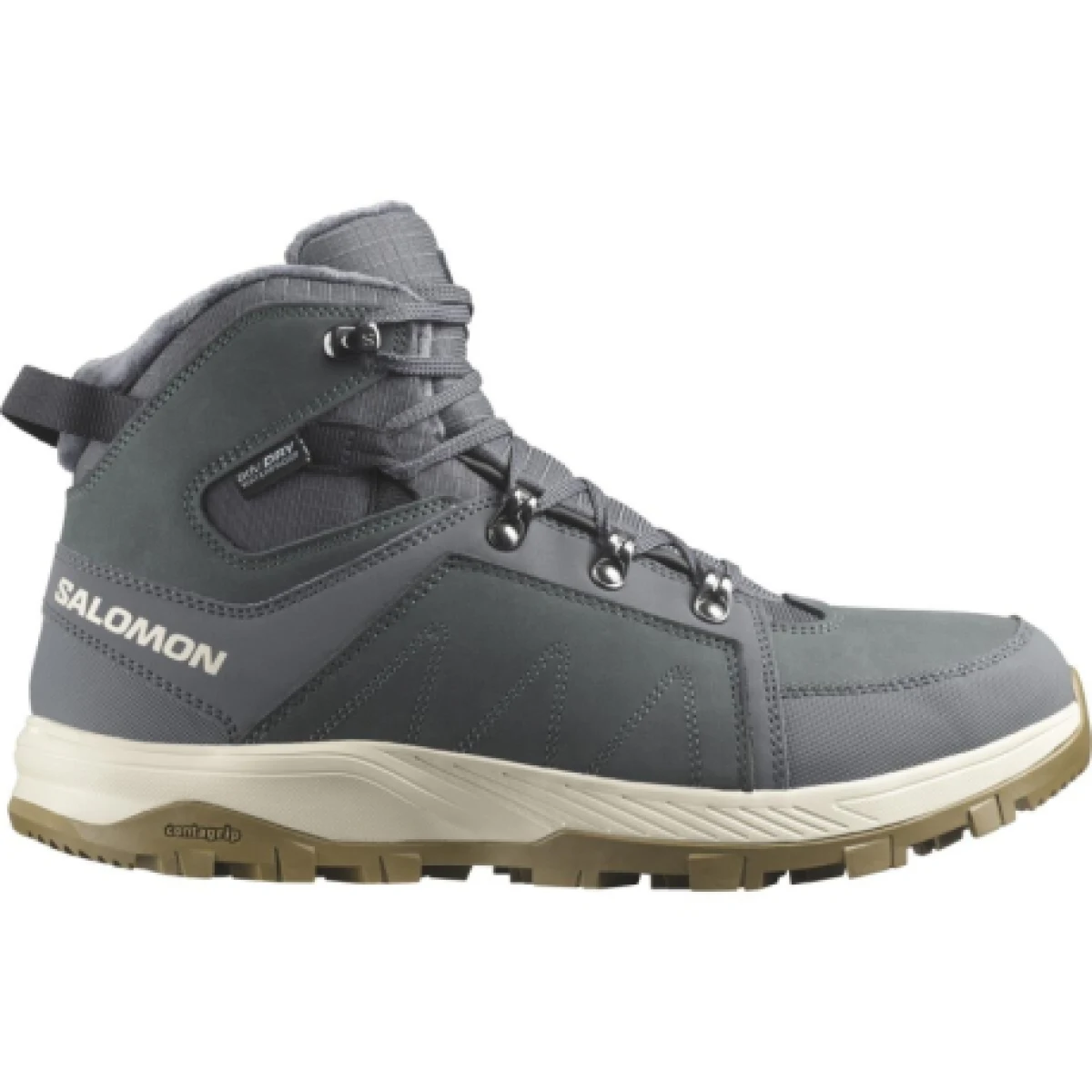 Pánske členkové zimné topánky SALOMON Outchill TS WP M turbulence rainy day dark navy · záber 1