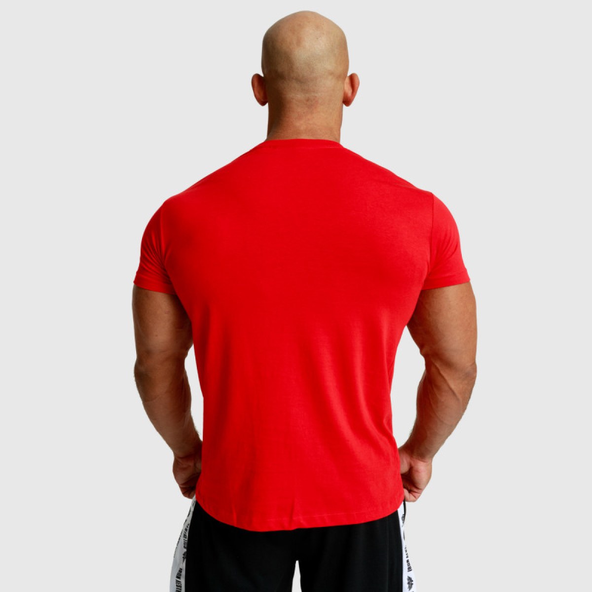 Pánske fitness tričko Iron Aesthetics Splash, červené · záber 3