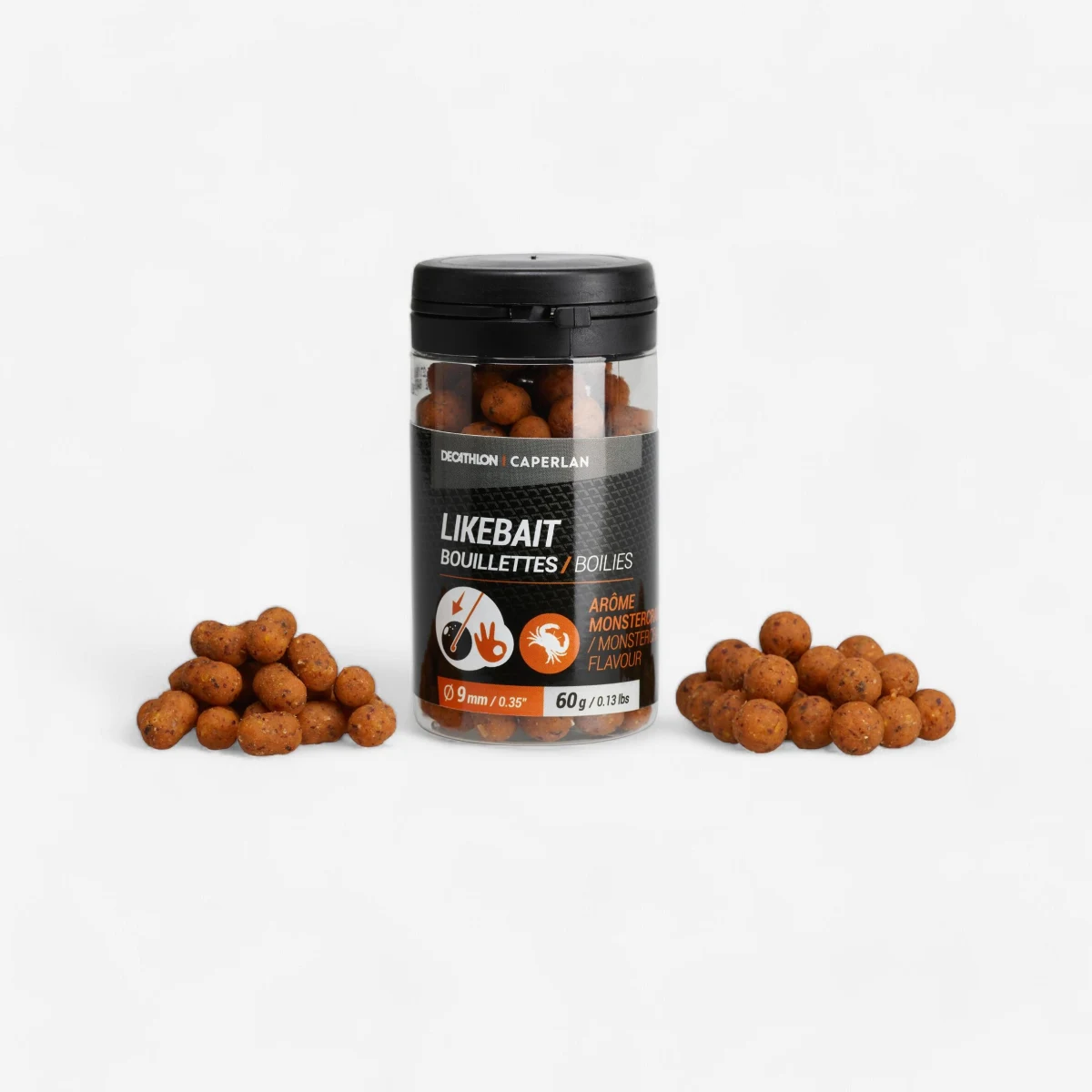 CAPERLAN Mikro boilies + Dumbells Monster Crab 60 g bez · záber 1