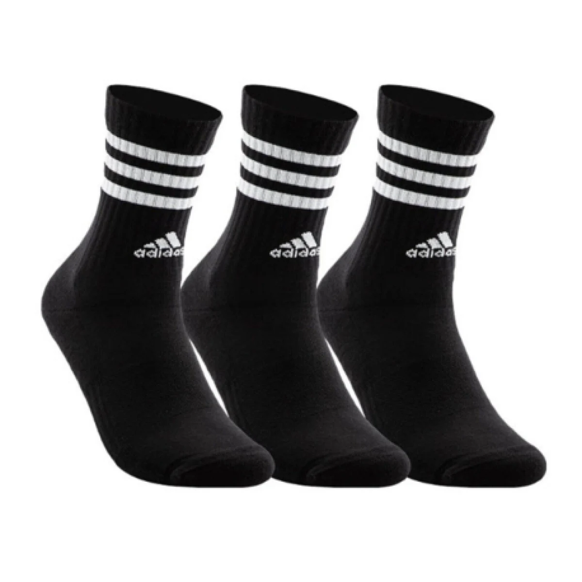 Ponožky ADIDAS 3S C SPW CRW 3P BLACK WHITE · záber 1