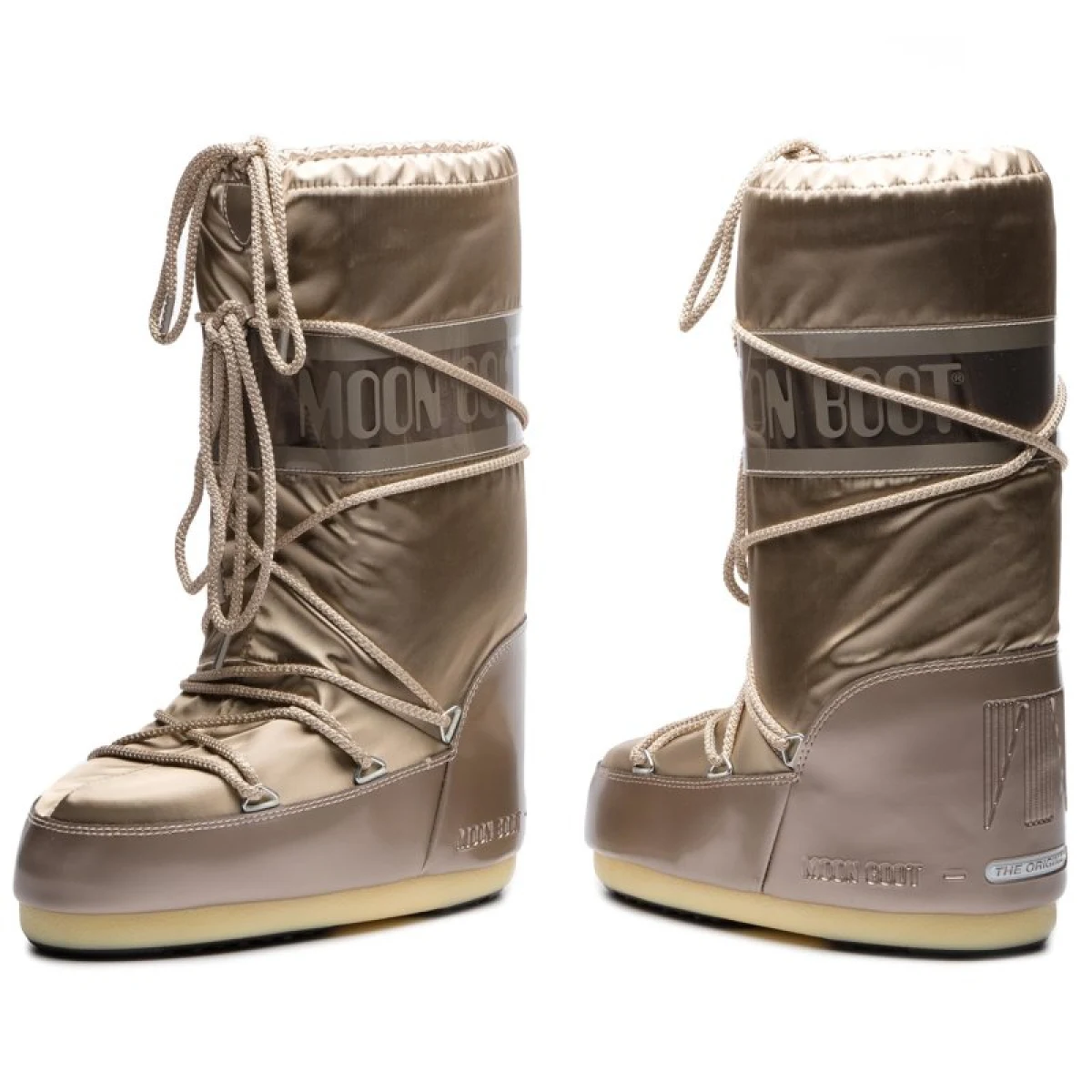 Dámske vysoké zimné topánky MOON BOOT ICON GLANCE, 001 platinum · záber 5