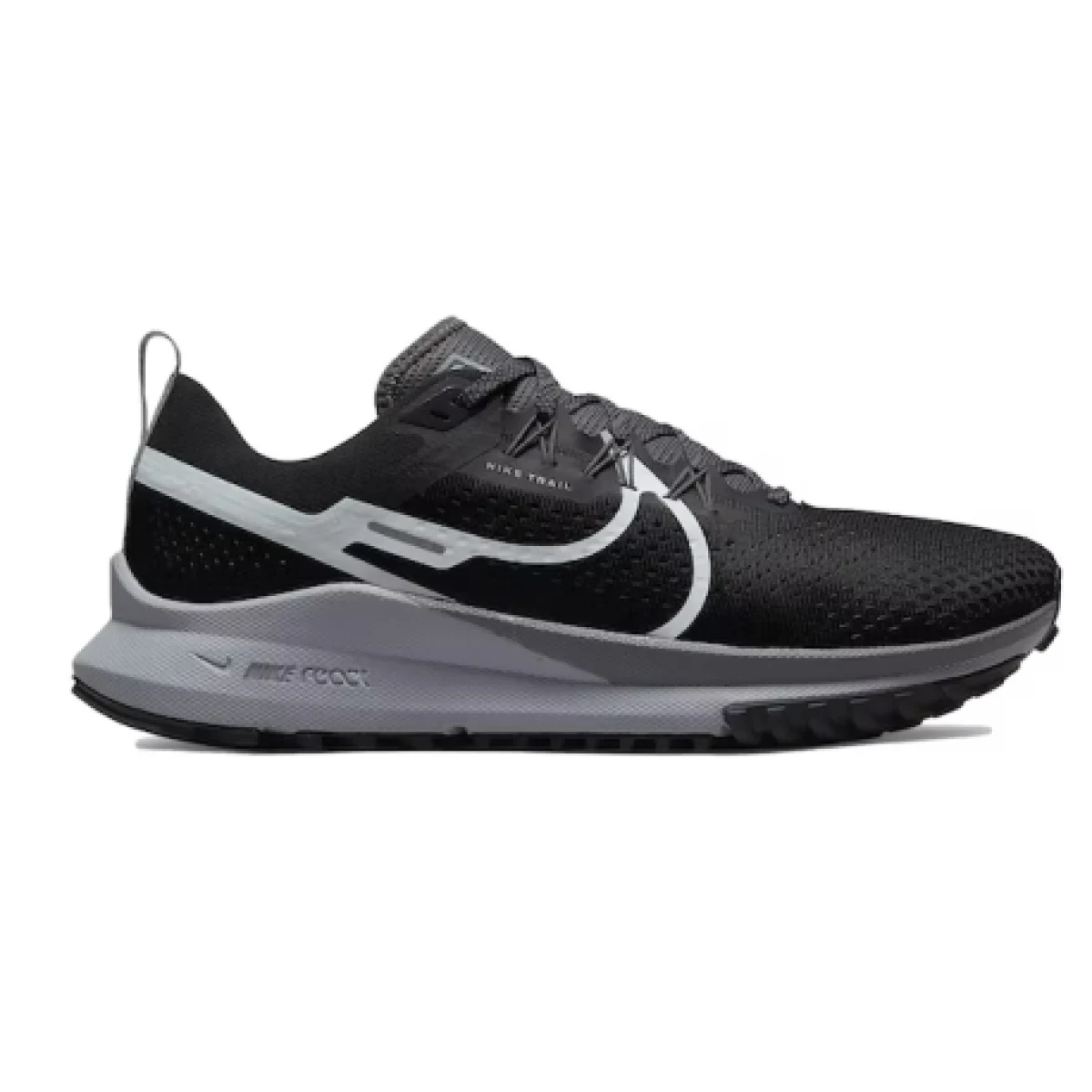 Pánská běžecká trailová obuv NIKE React Pegasus Trail 4 black dark grey wolf grey aura · záber 1
