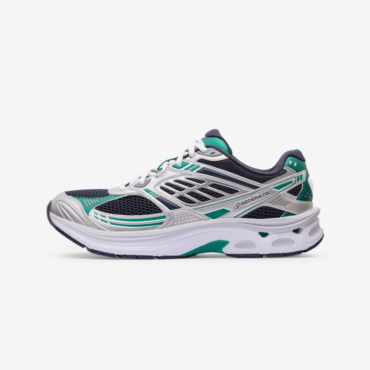 DECATHLON Pánske tenisky RR2K sivo-zeleno-tmavomodré 42 · záber 1