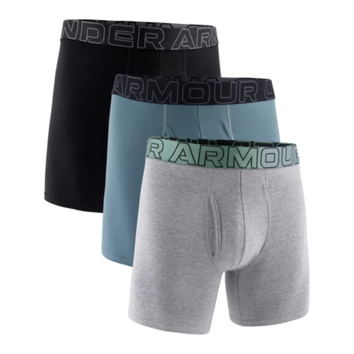 Pánske boxerky UNDER ARMOUR 3 PACK-M UA Perf Cotton 6in-Mix · záber 1