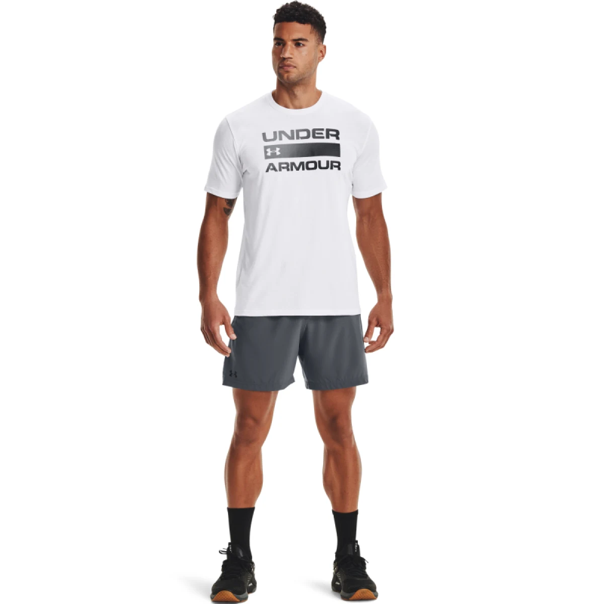 Pánské tričko s krátkým rukávem UNDER ARMOUR UA TEAM ISSUE WORDMARK SS-WHT · záber 4