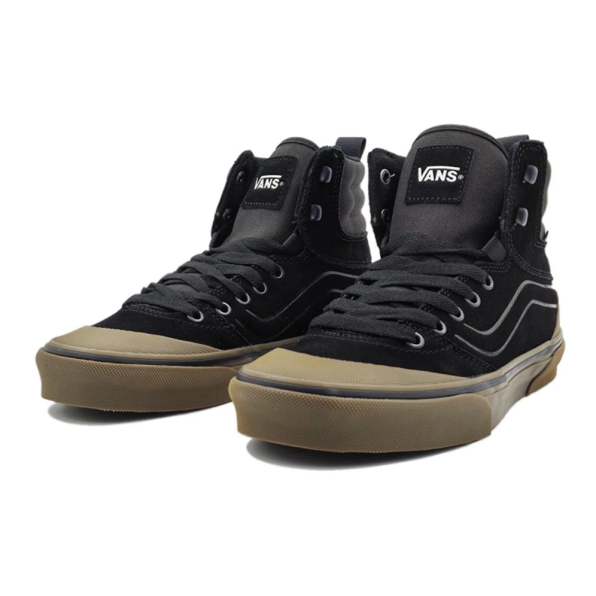 Pánská vycházková obuv VANS MN Ashwood HI (Suede Canvas) black gum · záber 4
