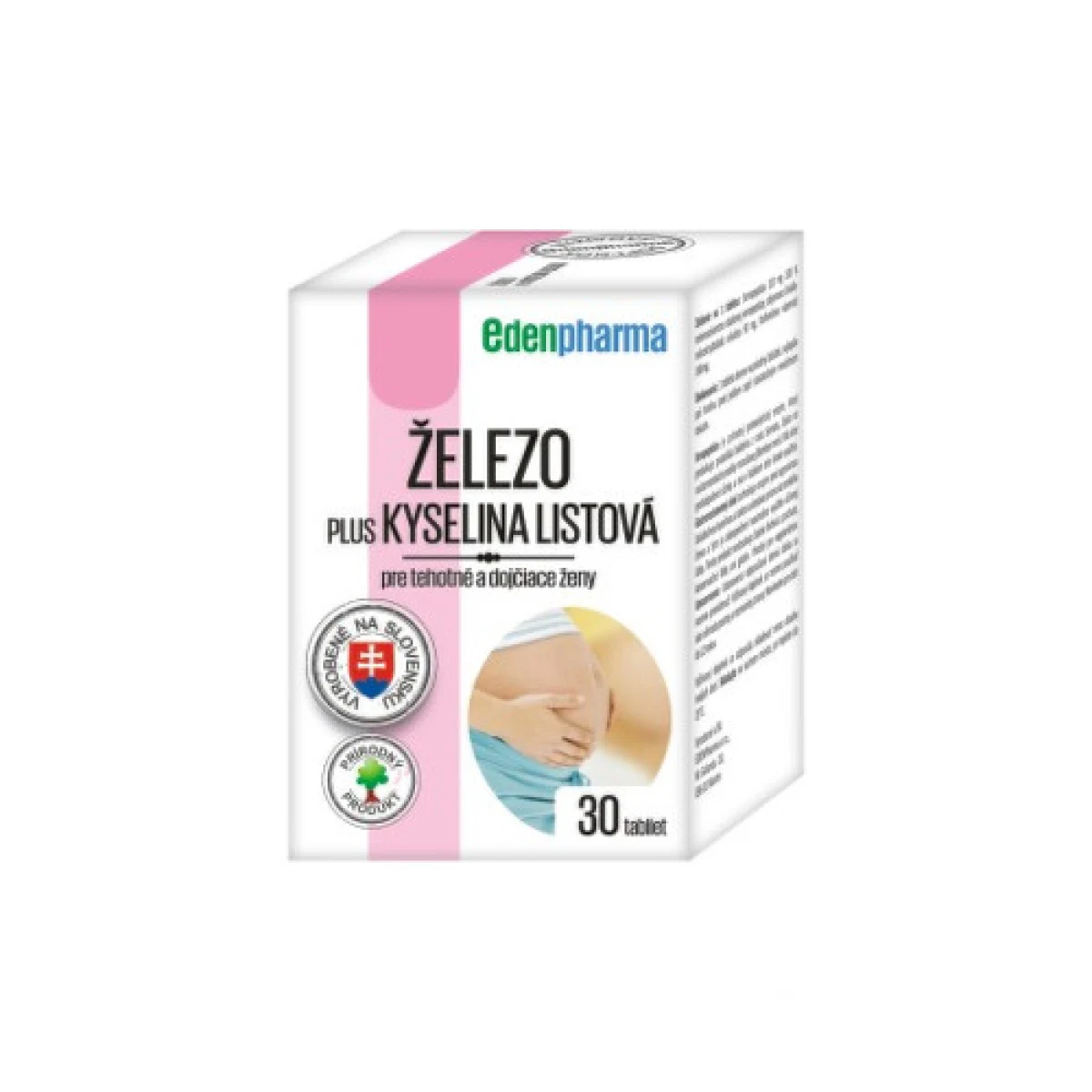 EDENPHARMA Železo plus kyselina listová 30 tabliet · záber 1