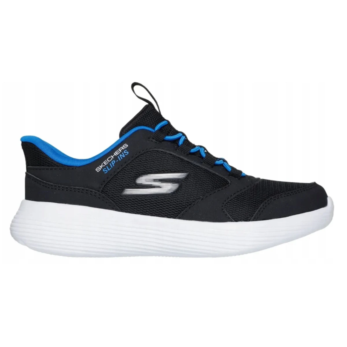 Chlapčenská rekreačná obuv SKECHERS Go Run 400 V2 Slip-Ins K black royal · záber 2