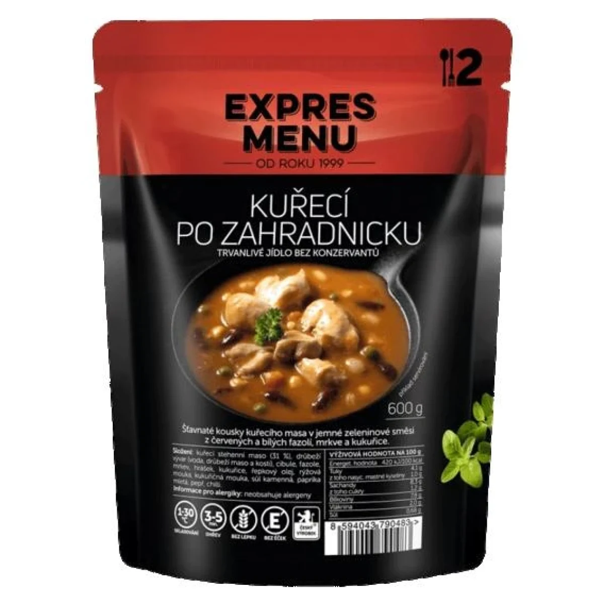 Expres menu Kuřecí po zahradnicku 600g · záber 1