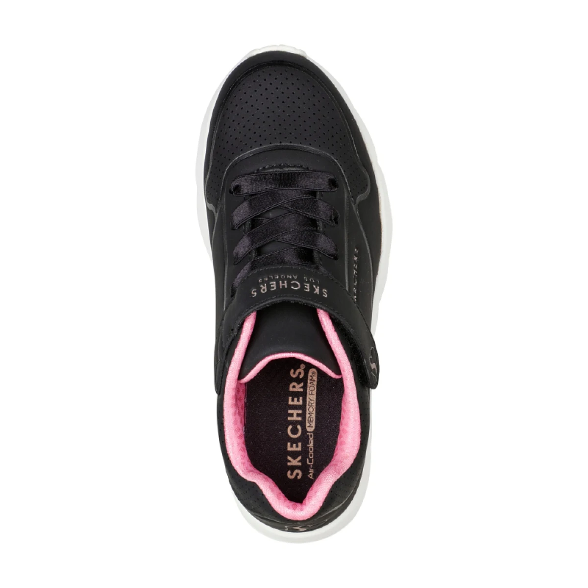 Dívčí rekreační obuv SKECHERS Uno Lite K black rose gold · záber 4