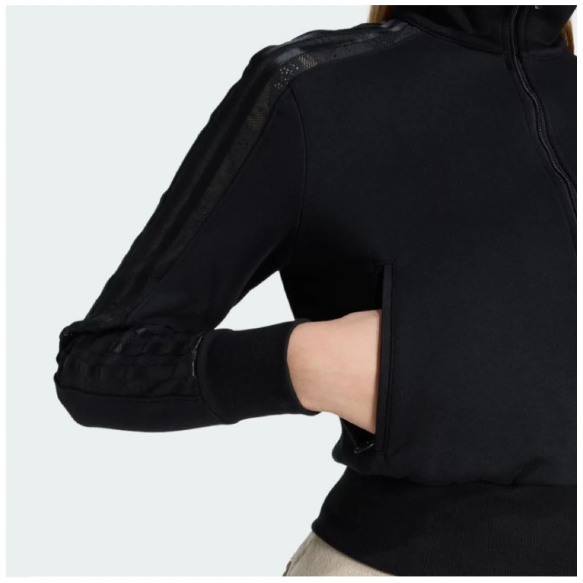 Dámska mikina so zipsom ADIDAS ORIGINALS FIREBIRD LACETT BLACK · záber 4