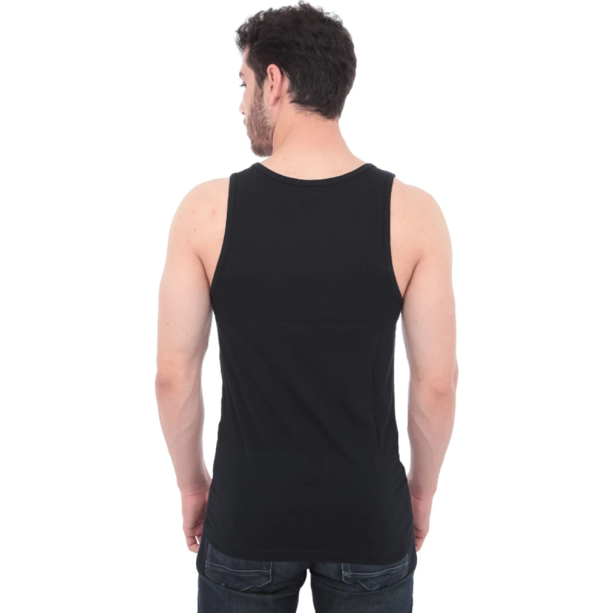 Pánské tričko s krátkým rukávem VANS CLASSIC TANK-BLACK-WHITE · záber 3
