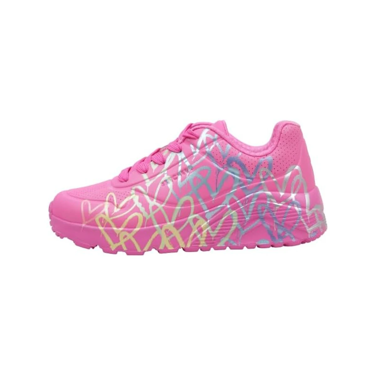 Dievčenská rekreačná obuv SKECHERS Uno Lite Metallic Joy Jr hot pink · záber 4