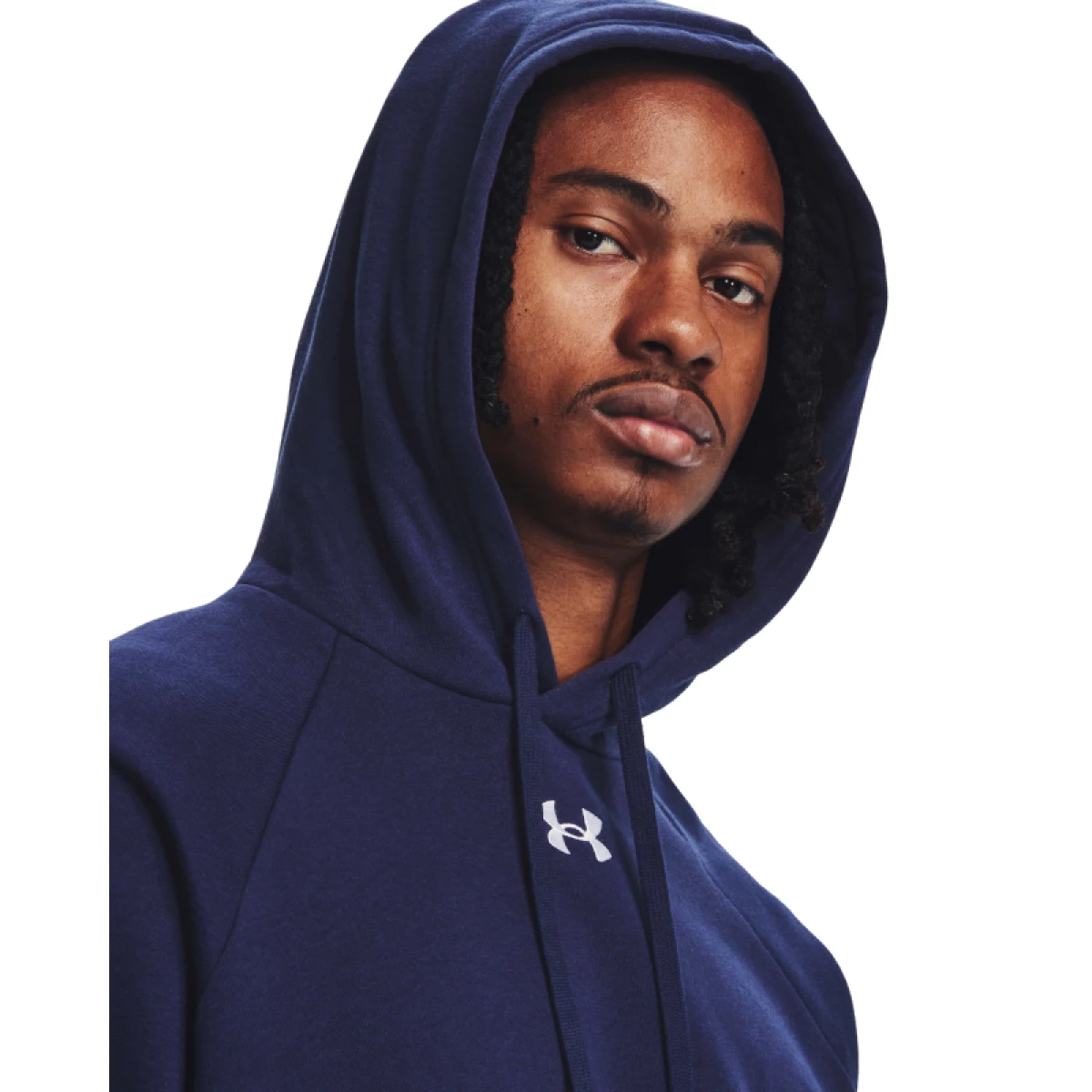 Pánská zateplená mikina s kapucí UNDER ARMOUR UA Rival Fleece Hoodie-BLU I · záber 4