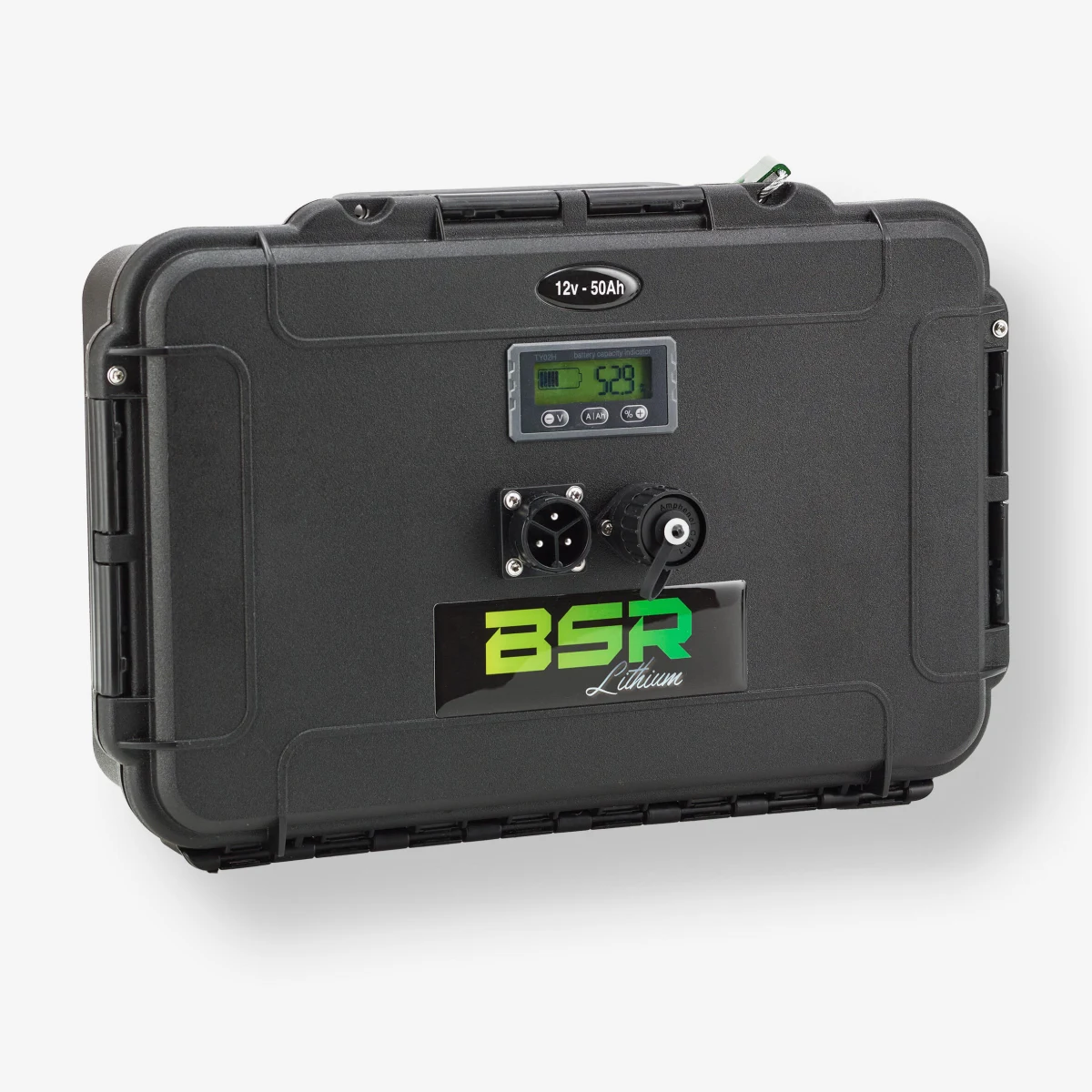 BSR Lítiová batéria na belly boat BSR DF15 LiFeP04 12V 50Ah + výstup na sonar 16Ah bez · záber 1