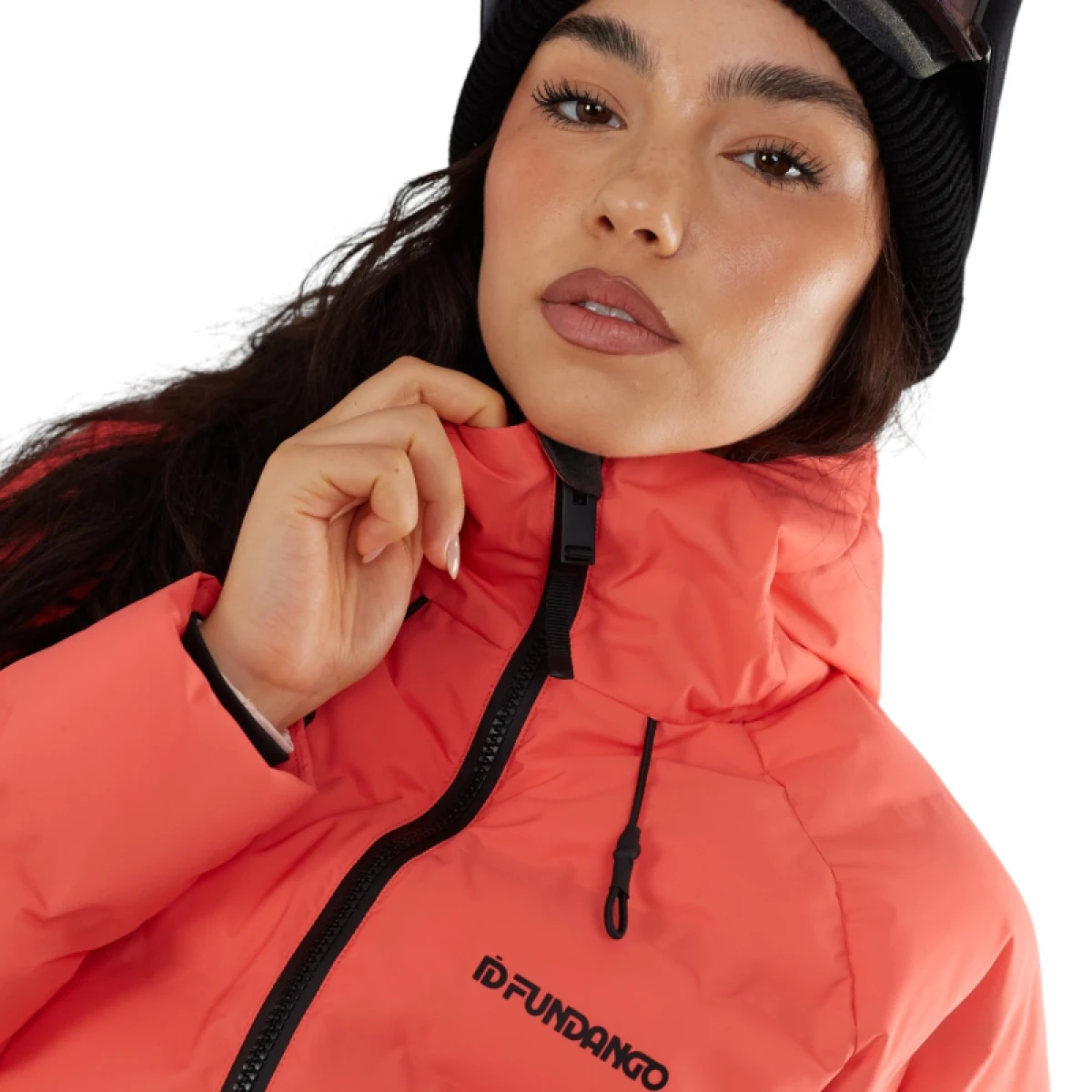 Dámska lyžiarska bunda FUNDANGO Zina Padded Jacket-352- coral · záber 5