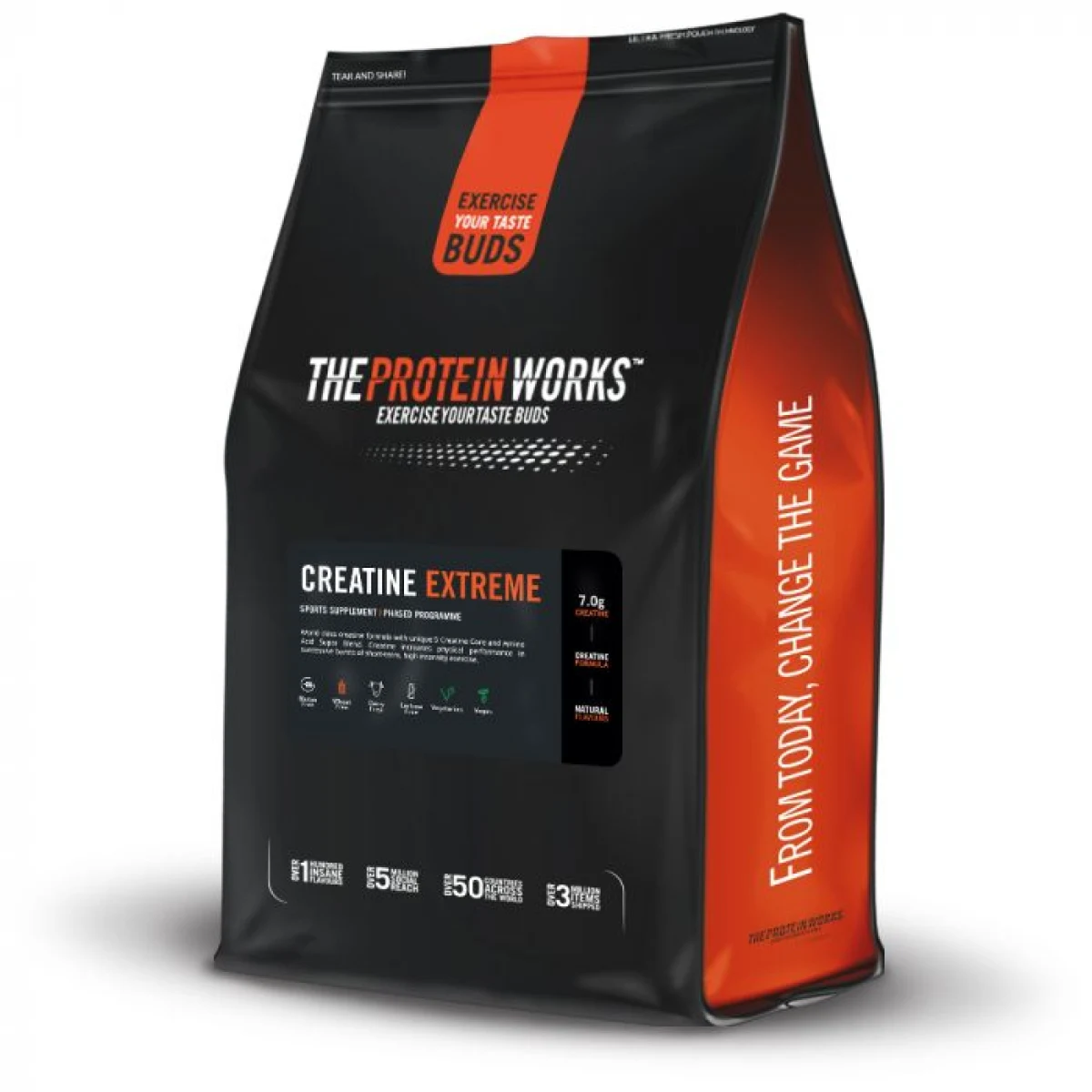 Creatine Extreme - The Protein Works - Вкус: Orange burst | Тегло: 0,4 g | Опаковка: 25 · záber 1