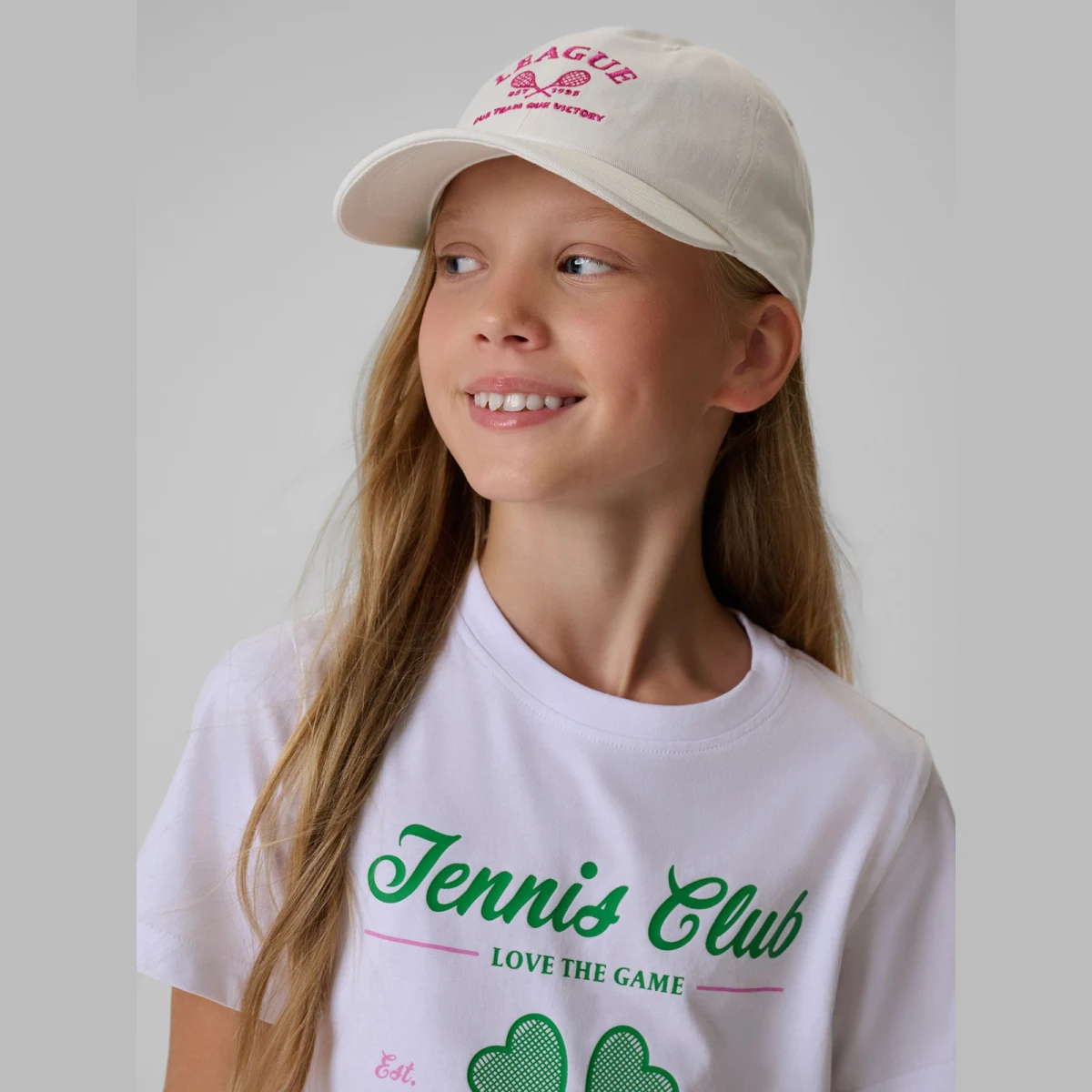 Šiltovka strapback dievčenská - biela · záber 2